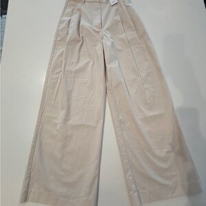 Abercrombie & Fitch Beige Wide-Leg Pants